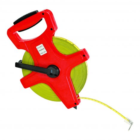100m Steel Open Reel ABS Case Measuring Tape
